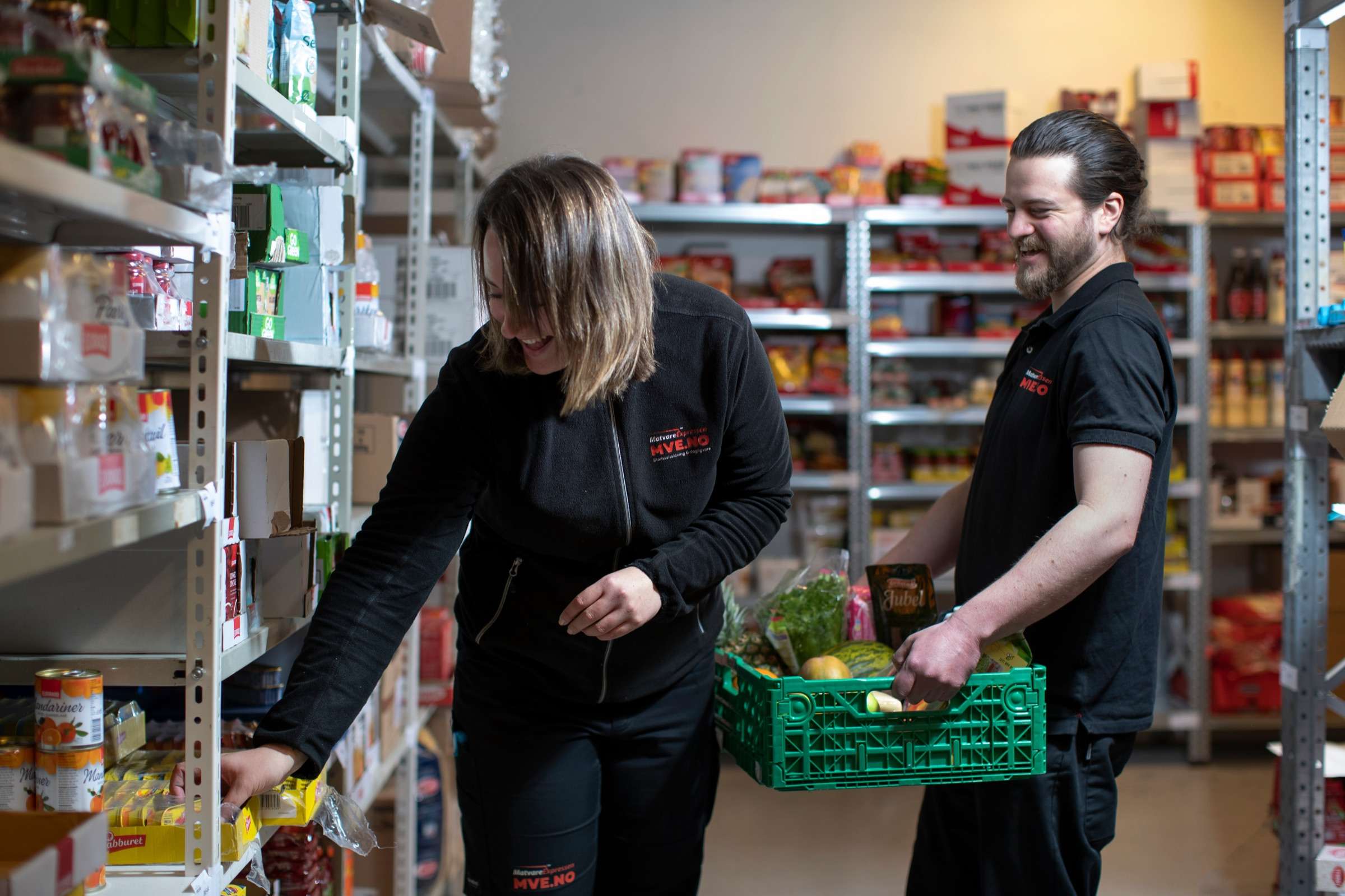 Warehouse team preparing a delivery